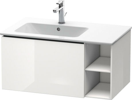 LC619101818 L-Cube Тумбочка подвесная Белый матовый, декор Duravit - Вид №2