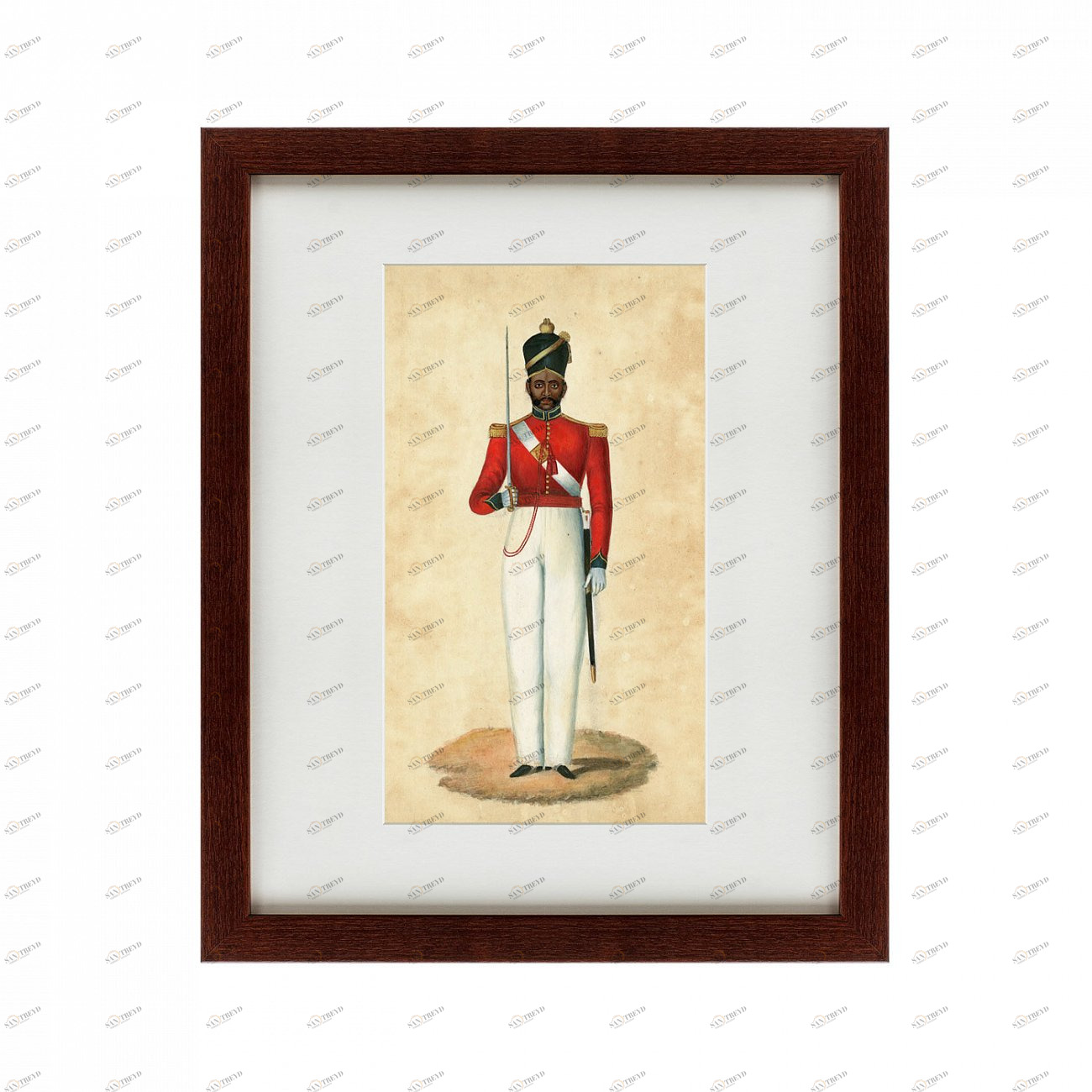 Картина: Colonel Godlieb James Van Someren, Madras Infantry, 1889 КАРТИНЫ В КВАРТИРУ  135626 Разноцветный 