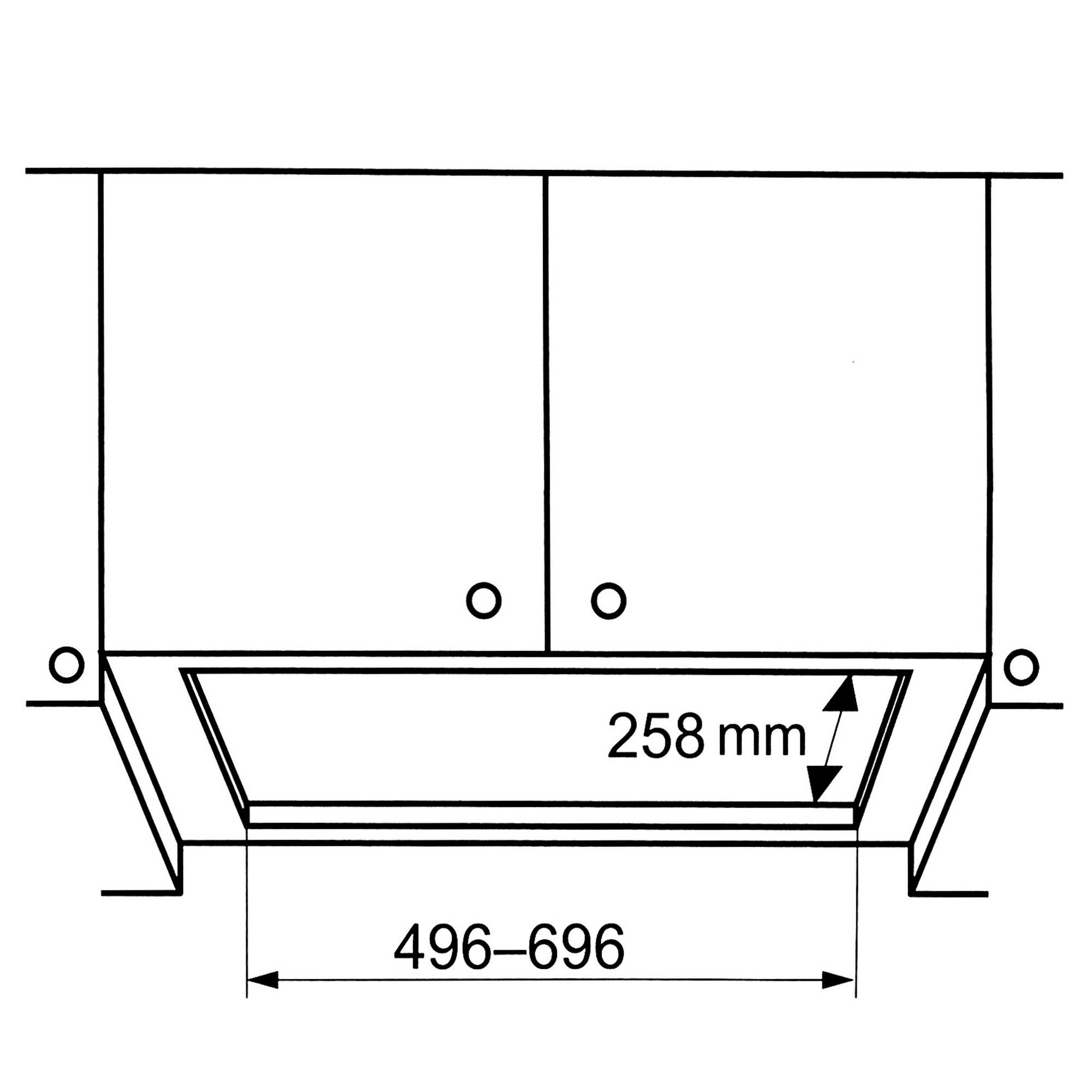 8105465 Вытяжка полновстраиваемая KRONA AMELI 600 white S белый STDN-0027524 - Вид №8