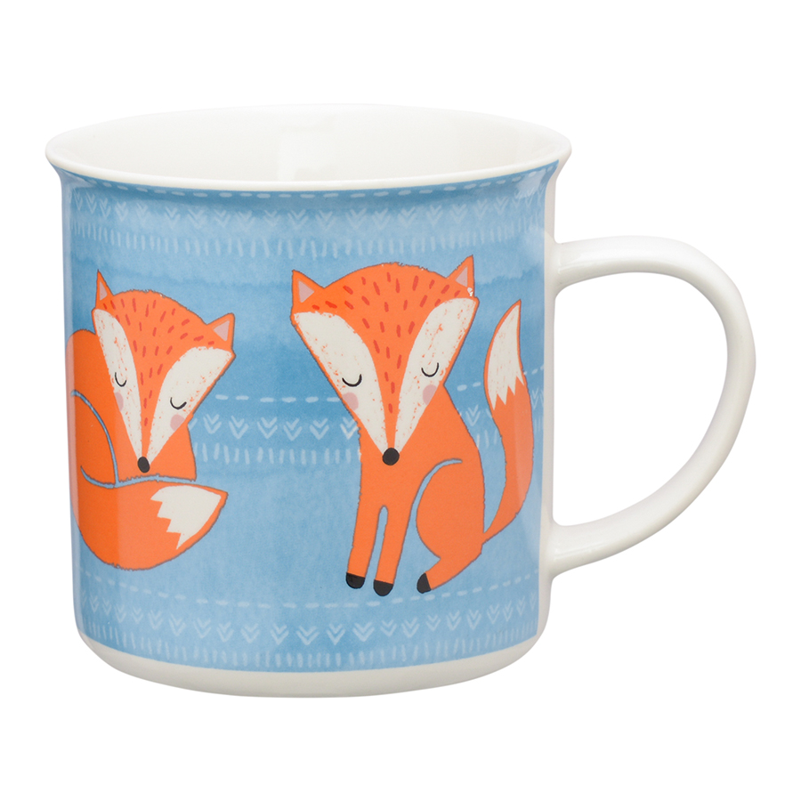 P_0059.596B Кружка woodland animals 420 мл голубая Price&Kensington 