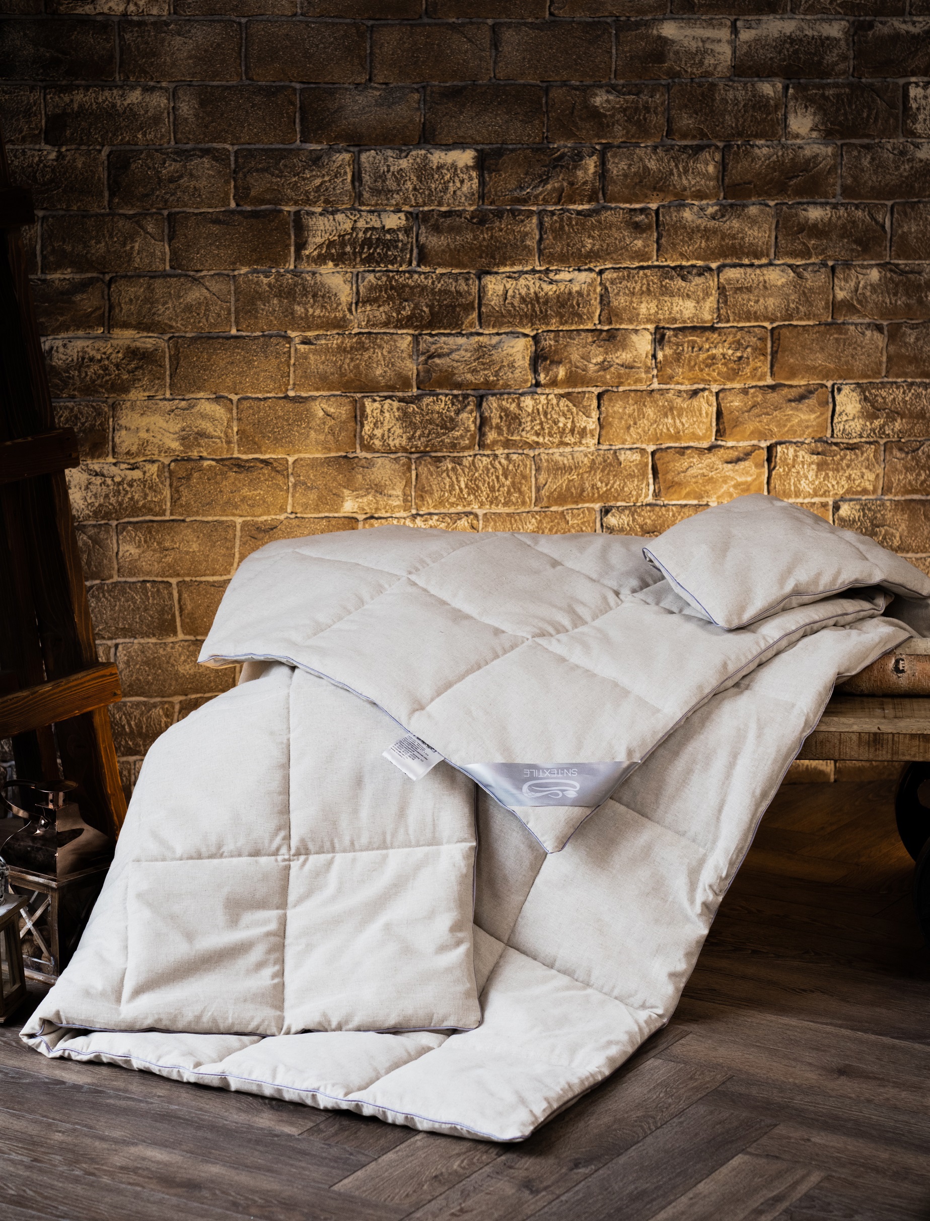 90332270 Одеяло Лен евро 200х220 всесезонное STLM-0188444 SN TEXTILE