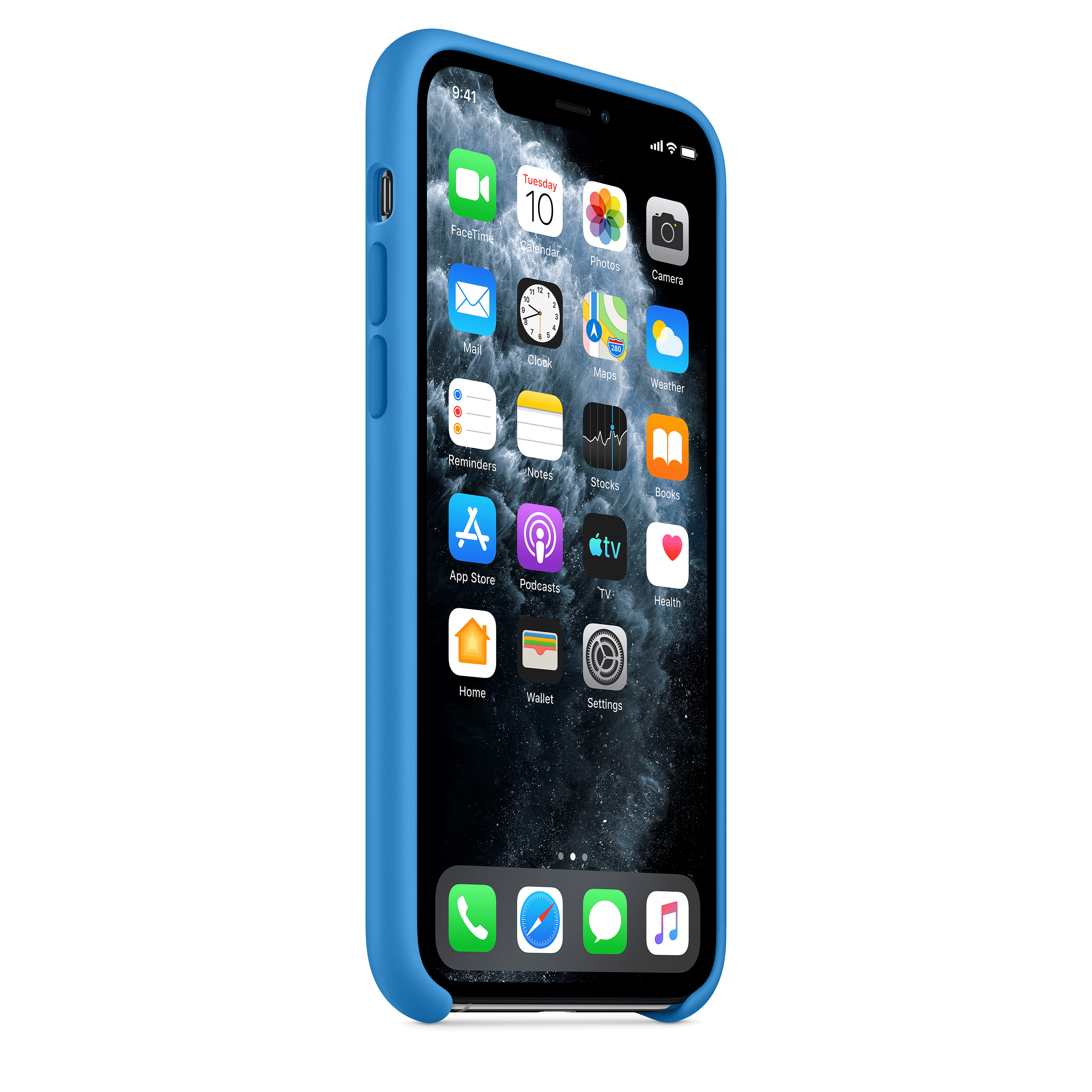 MY1F2ZM/A Iphone 11 pro silicone case - surf blue Apple Santreyd  - Вид №4