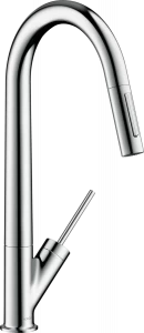 12800000 Кухонный смеситель, однорычажный, 270, с вытяжным душем, Eco AXOR STARCK