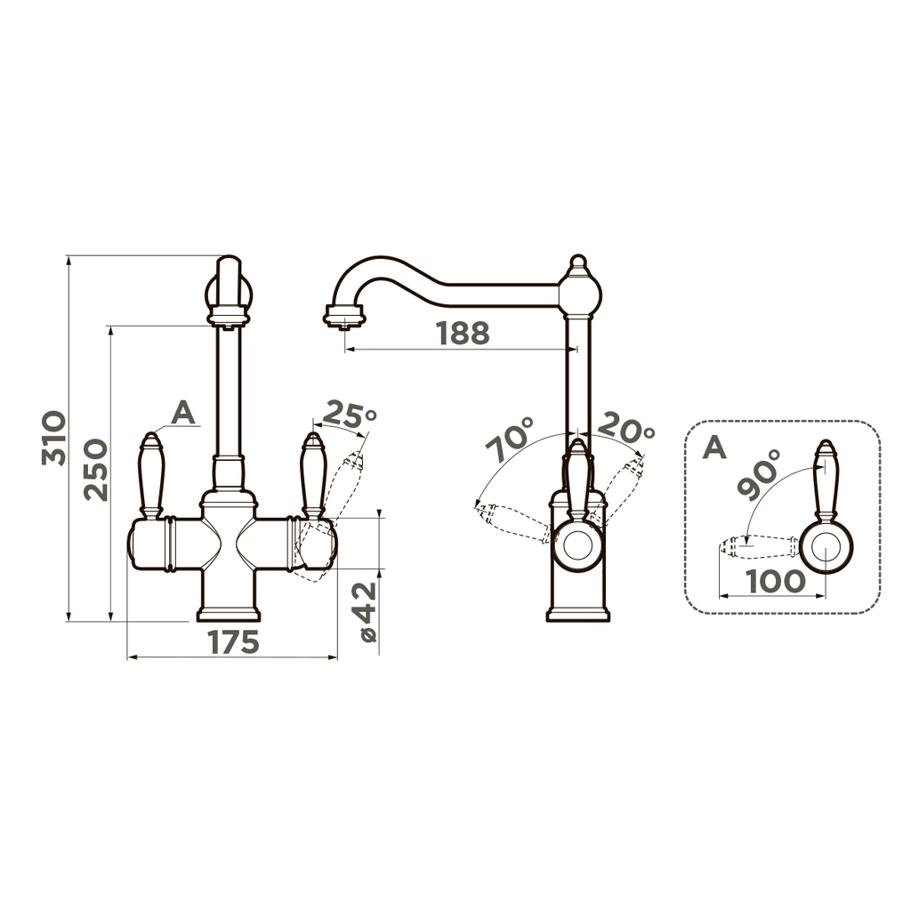 Смеситель для кухни Tottori SI OMOIKIRI 4994046 - Вид №3