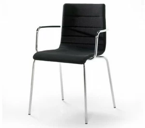 Inday Стул из ткани или кожи с подлокотниками Tesa 743