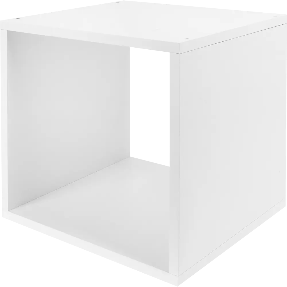 Стеллаж Spaceo KUB 1 секция 36x36.1x31.7 см ЛДСП цвет белый STLM-2094664 - Вид №3