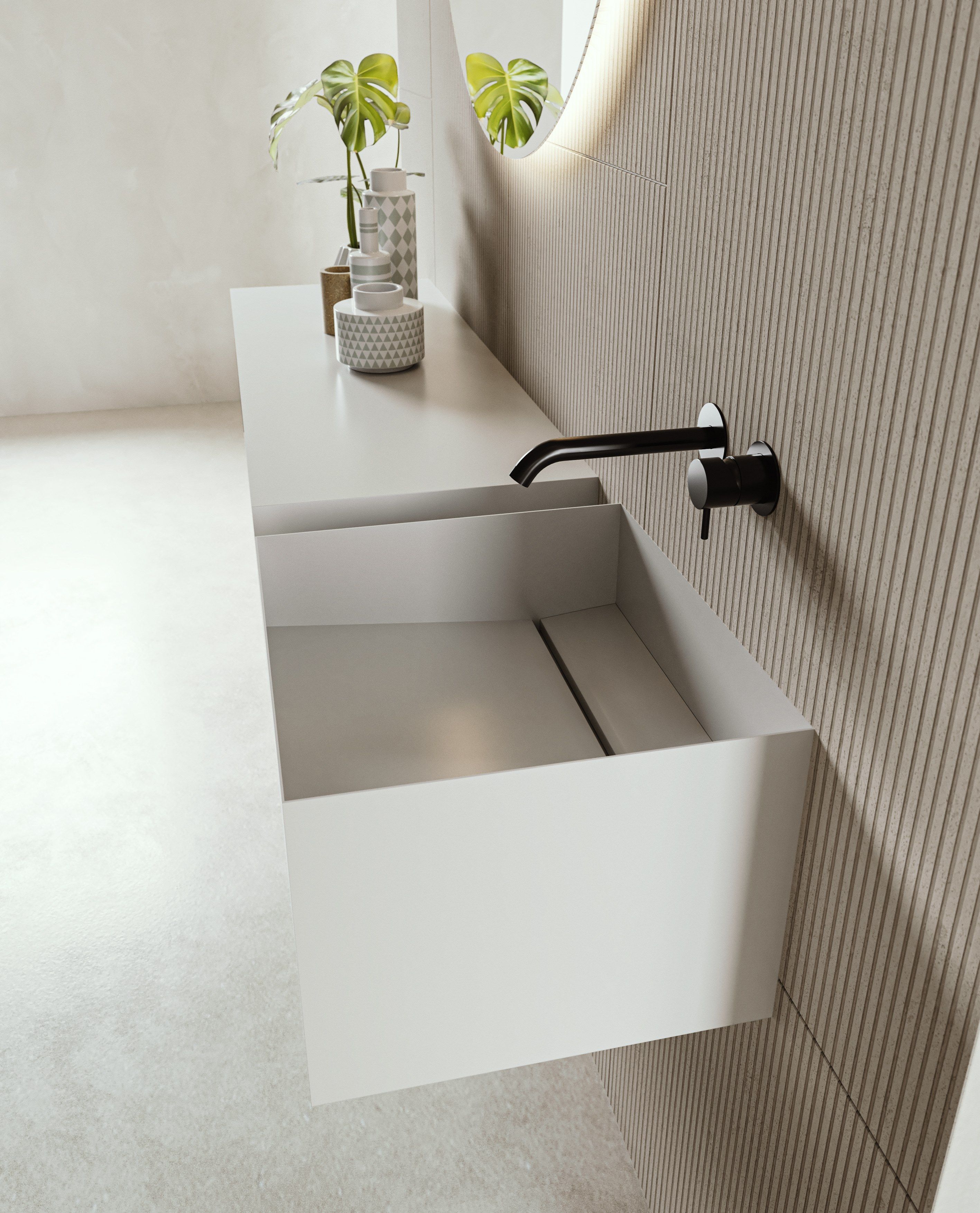 Металлическая прямоугольная подвесная раковина Moab Zero20 ARCH-00060468 - Вид №8