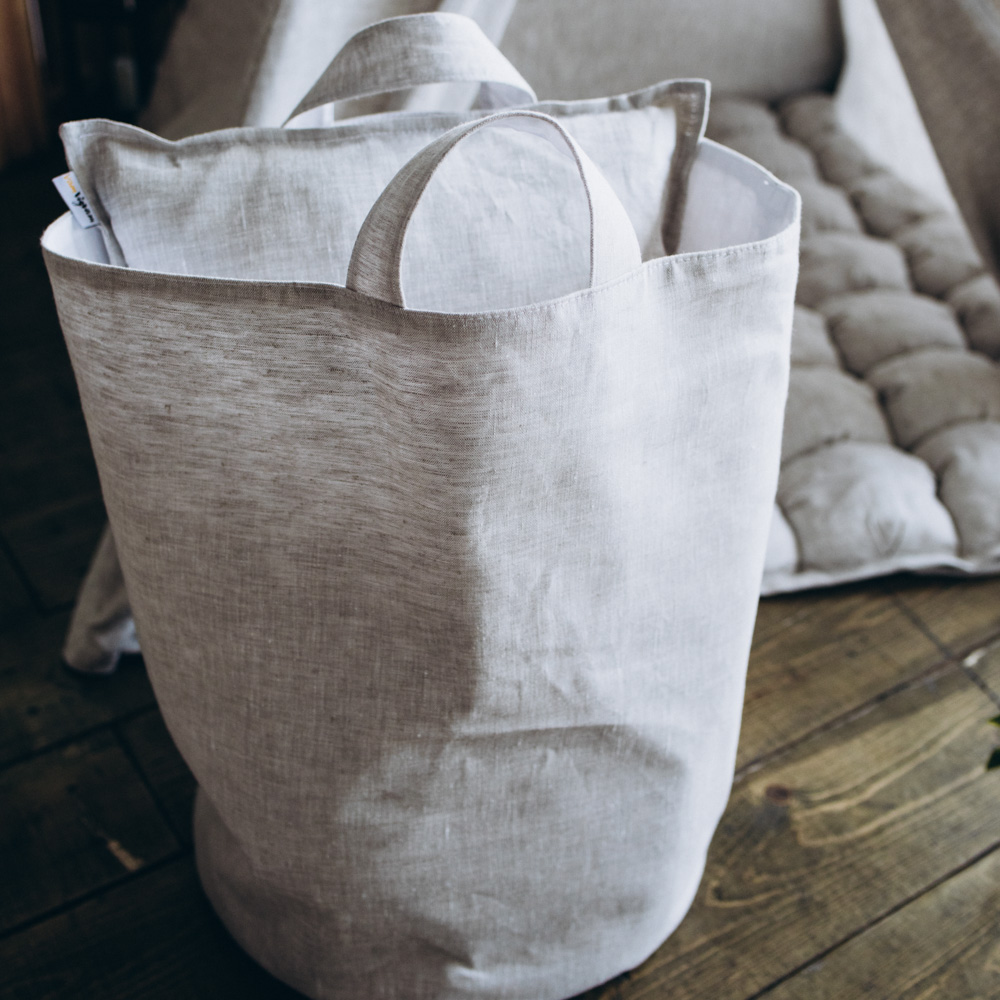 Тканевая корзина из льна VAMVIGVAM ЛЕН 282057 Бежевый Santreyd  - Вид №2