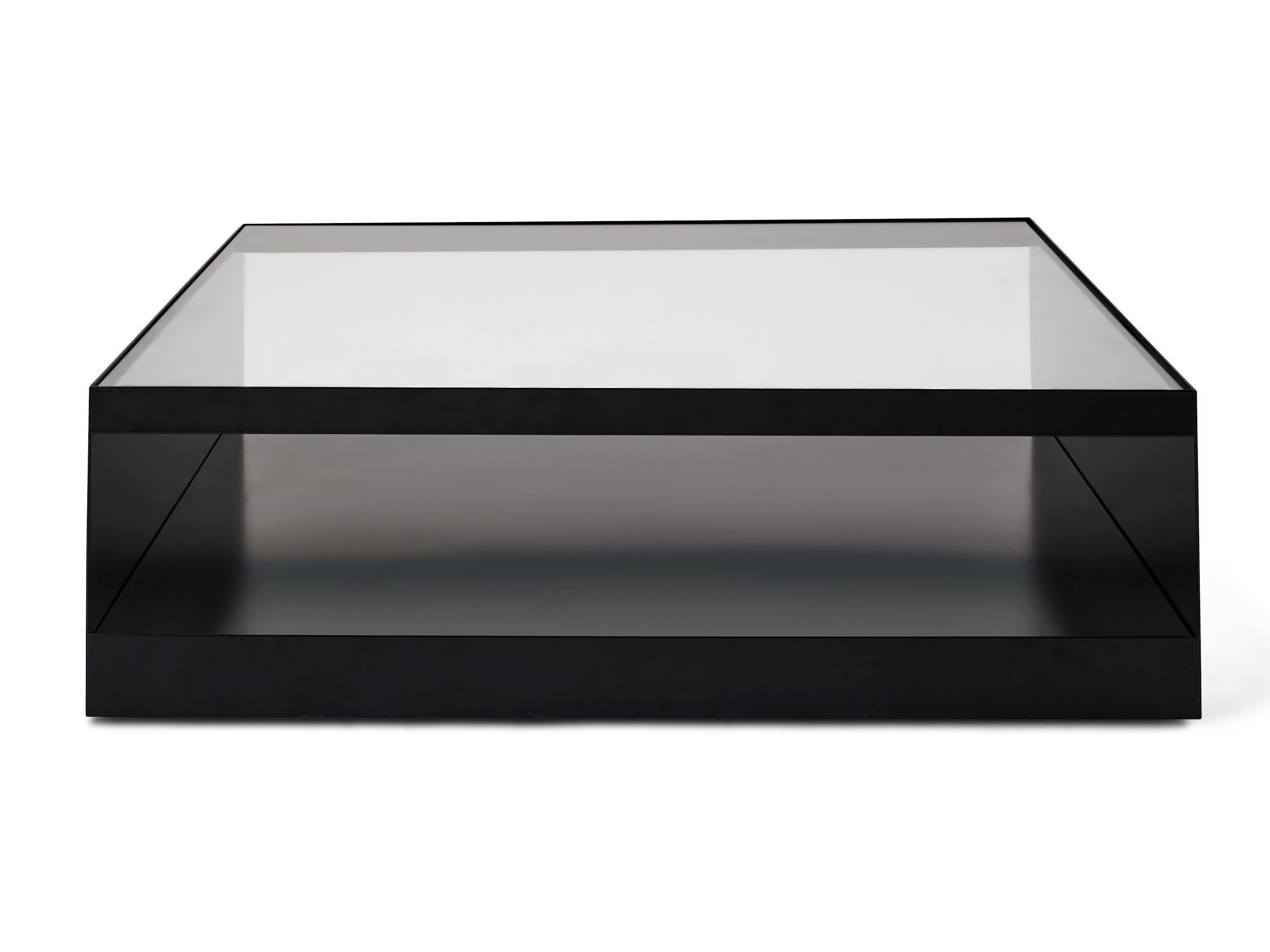 Квадратный стальной журнальный столик со стеклянной столешницей Knoll D'URSO OCCASIONAL TABLE ARCH-00149069 - Вид №3