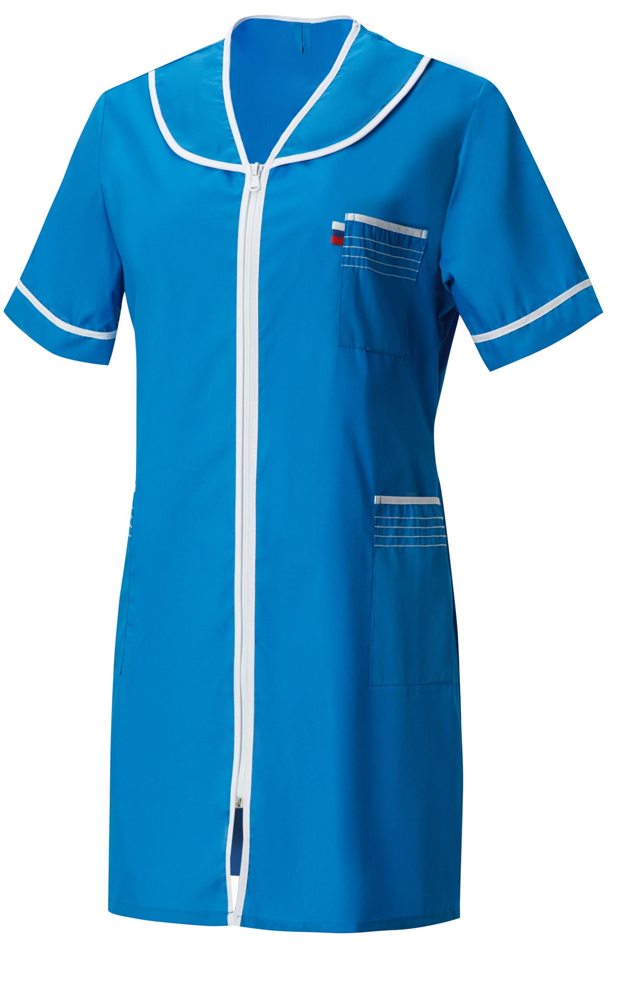 66225 Халат "Сервис" темно-голубой  Медицинская одежда  размер 54/158-164 Спецодежда 