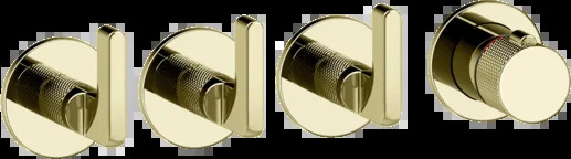 Смеситель для душа 58336 710 Gessi Inciso ЛАТУНЬ PVD