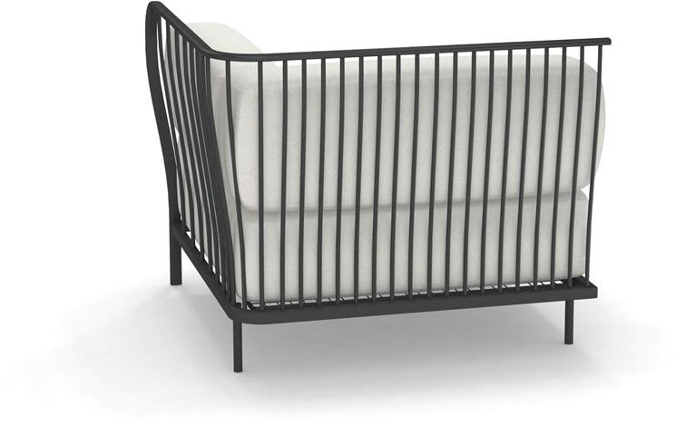 emu Угловое садовое кресло с тканевой обивкой Cannolè 1082 - 1083 - 1084 - Вид №1