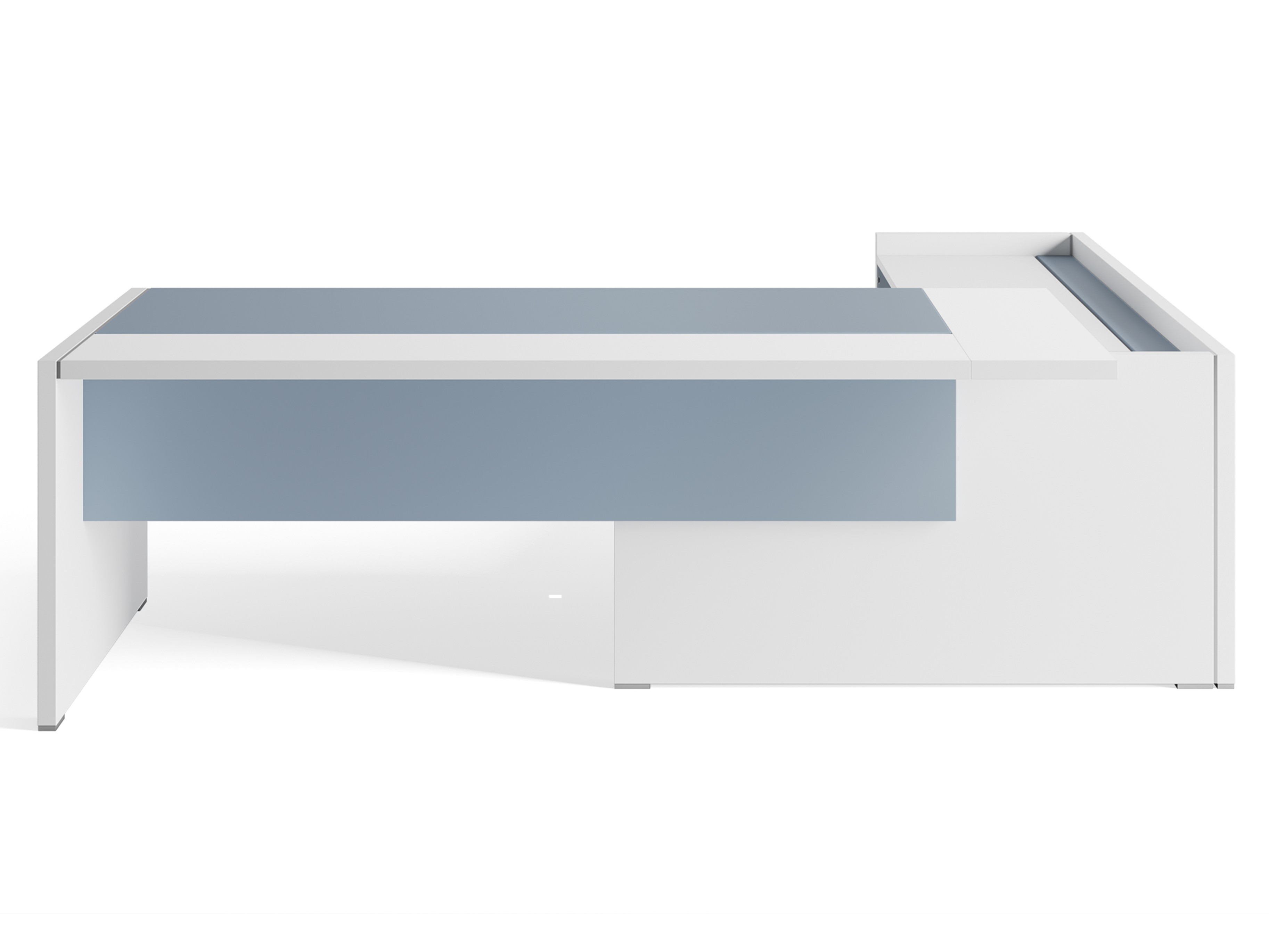 Секционный угловой стол из дерева с ящиками DVO Оксфорд ARCH-00063889