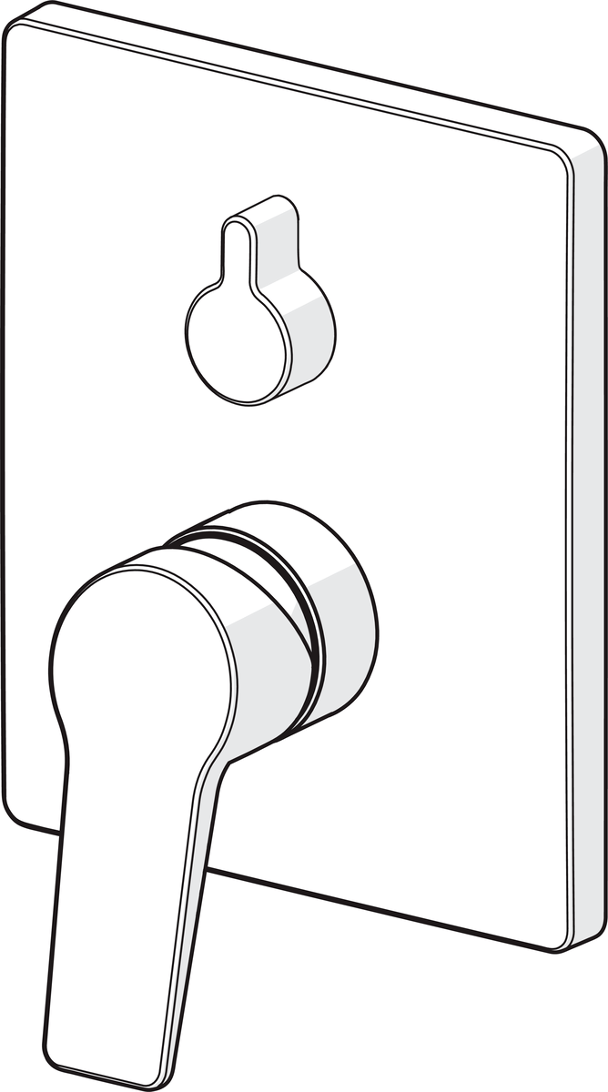 Oras 3888 Панель смесителя для ванны и душа 3888 Twista Хром  - Вид №2