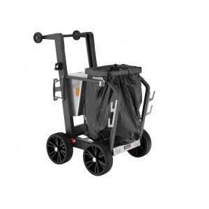 01455/1 FLORA Универсальная тележка дворника FLORA Accurato City для уборки и транспортировки отходов на улицах, в городских парках, городских придомовых территориях. Фиксированный держатель для мешка мусора 120 л