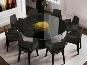 Unica by Tecnotelai Круглый стол из нержавеющей стали в современном стиле Orbita