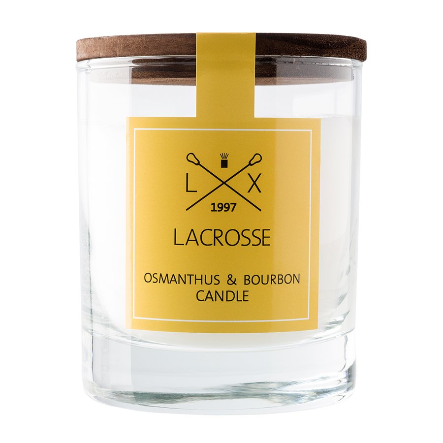 Свеча ароматическая в стекле "Османтус & Бурбон" AMBIENTAIR  00-3880984 Желтый  - Вид №1