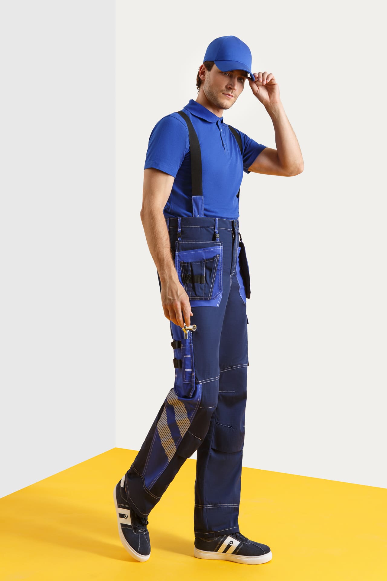 68810 Костюм "Прогресс" темно-синий с васильком  Летняя спецодежда  размер 56-58/170-176  - Вид №9