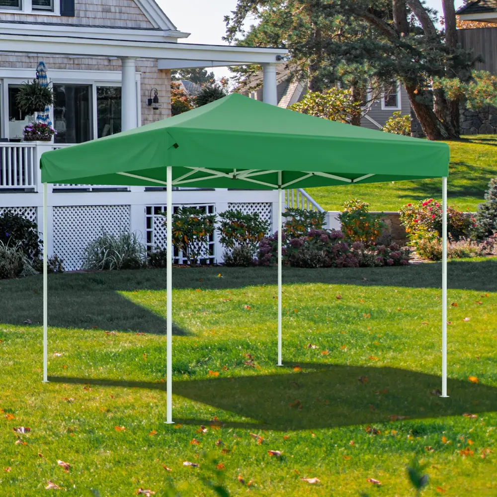 Шатер садовый быстросборный 3х3х3 м металл/полиэстер зеленый Santreyd Тент быстросборный STLM-2062622 - Вид №2
