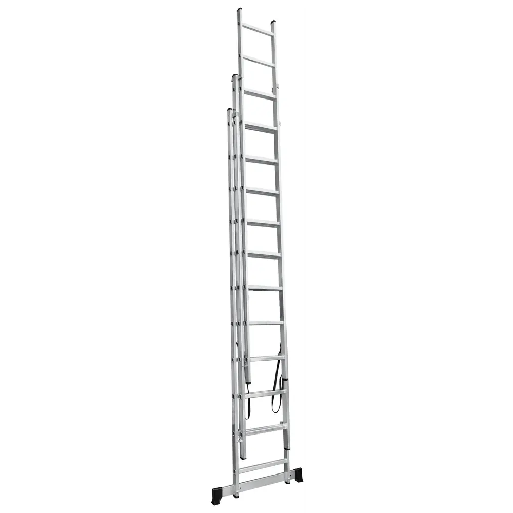 Лестница раскладная выдвижная 3-секционная Standers до 8.11м 11 ступеней STLM-2124152 - Вид №3