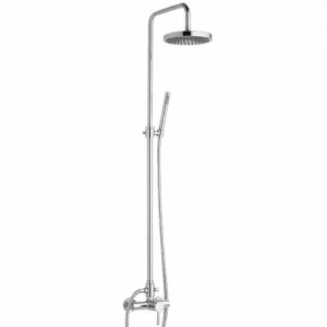 224 Внешний монокомандный душ с колоной, девиатором, верхним душем, шлангом EFFEPI RUBINETTERIE ДУШЕВЫЕ КОЛОННЫ