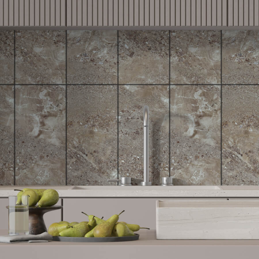 Панель SPC глянец Stella Kerama Сахара 560*280*2,5мм (8 шт в упак) АКВАТОН STSR-307 - Вид №6