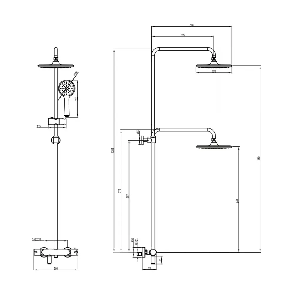 Душевая стойка с термостатом Lemark LR7010C Тропик STLM-2141445 - Вид №7