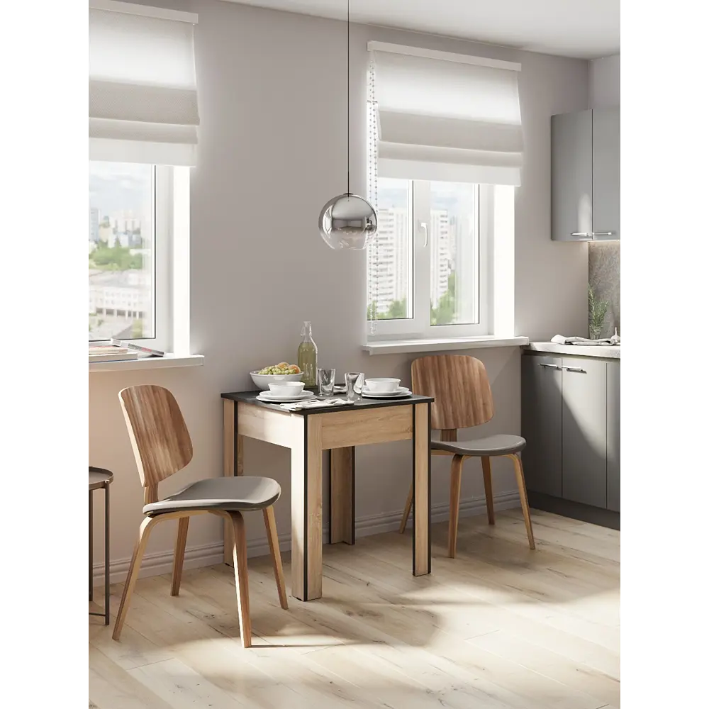 Стол обеденный Вотан 58x75 см квадрат МДФ цвет коричневый Santreyd STLM-2148428 - Вид №8