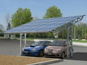 SELVOLINA Стальной навес с фотоэлектрическими панелями