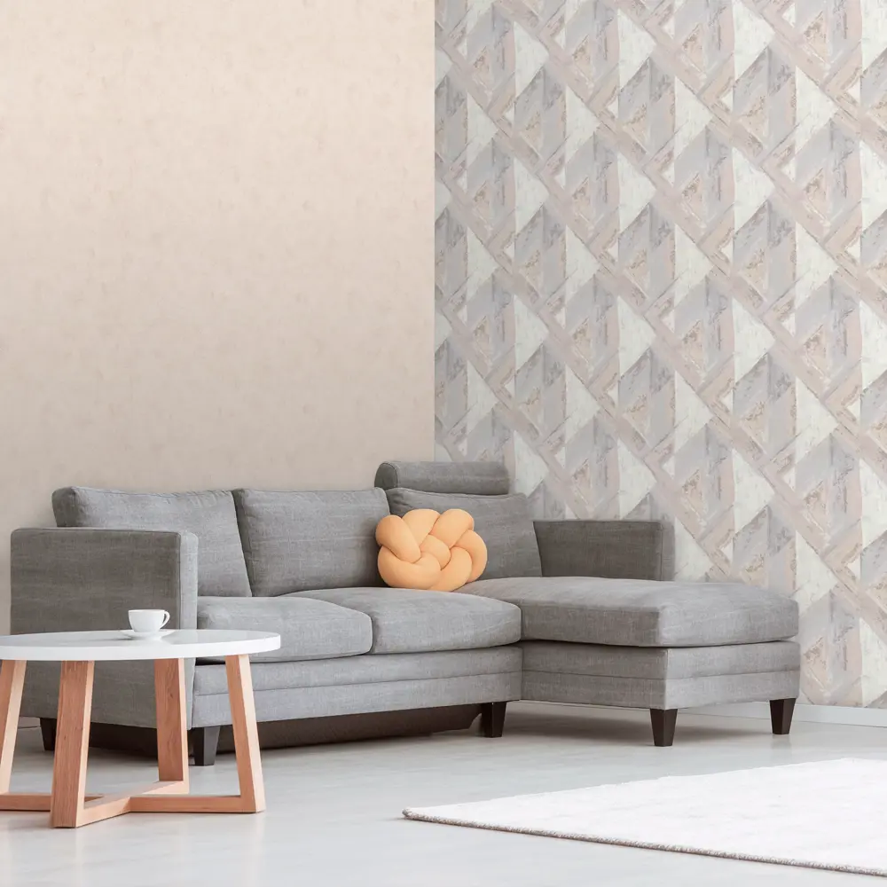 Обои флизелиновые Deco-deco Grunge бежево-серые 1.06 м 6021-02 STLM-2082446 - Вид №3