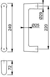 HOPPE Алюминиевая ручка Amsterdam 11722265 - Вид №1