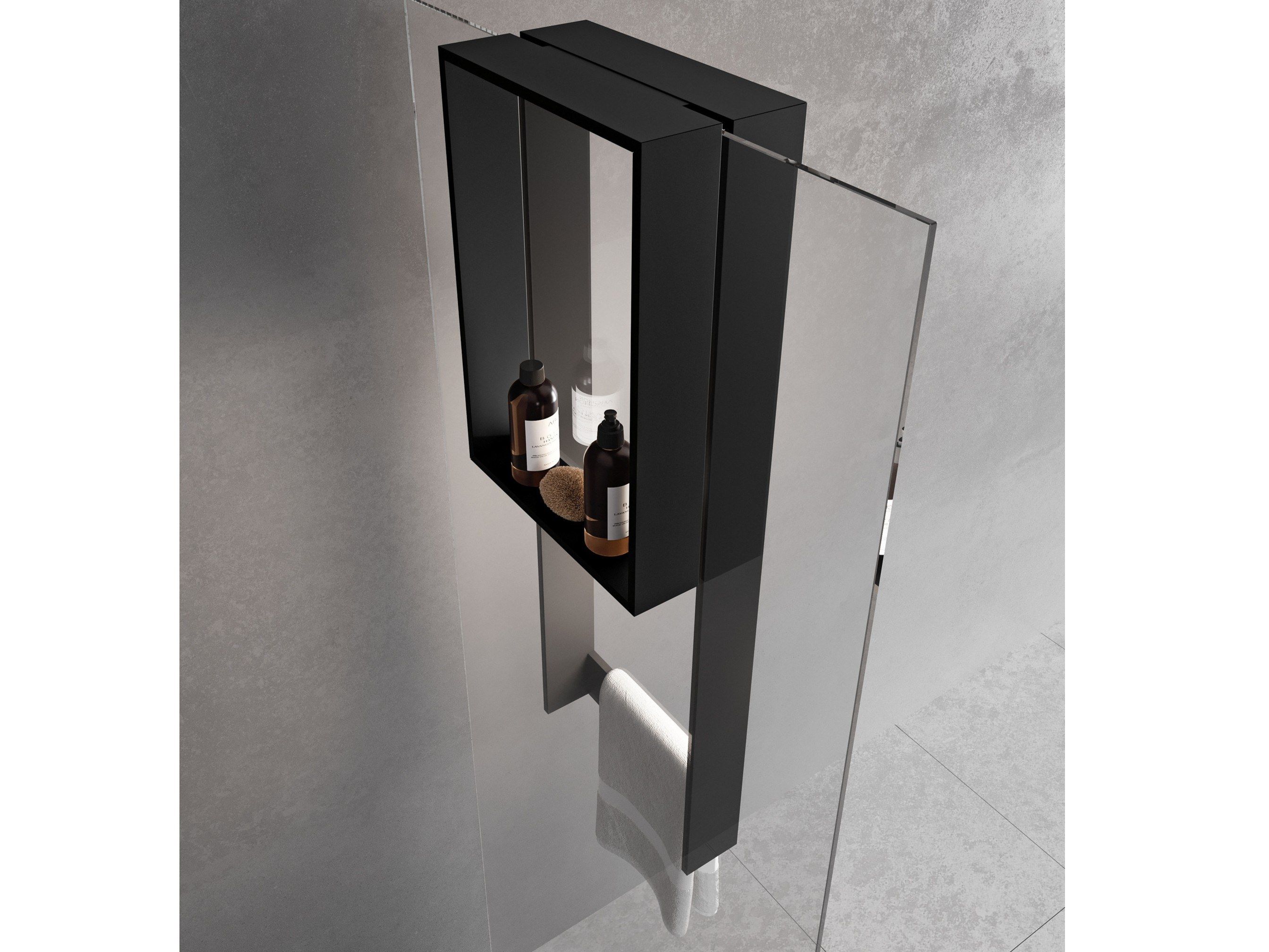 Металлический держатель для полотенец / полка для ванной комнаты Novellini рамка ARCH-00010460 - Вид №1