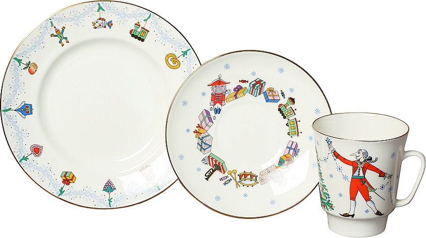 84832 Императорский фарфоровый завод Комплект 1/3 Балет "Щелкунчик" "Майская" Фарфор костяной 