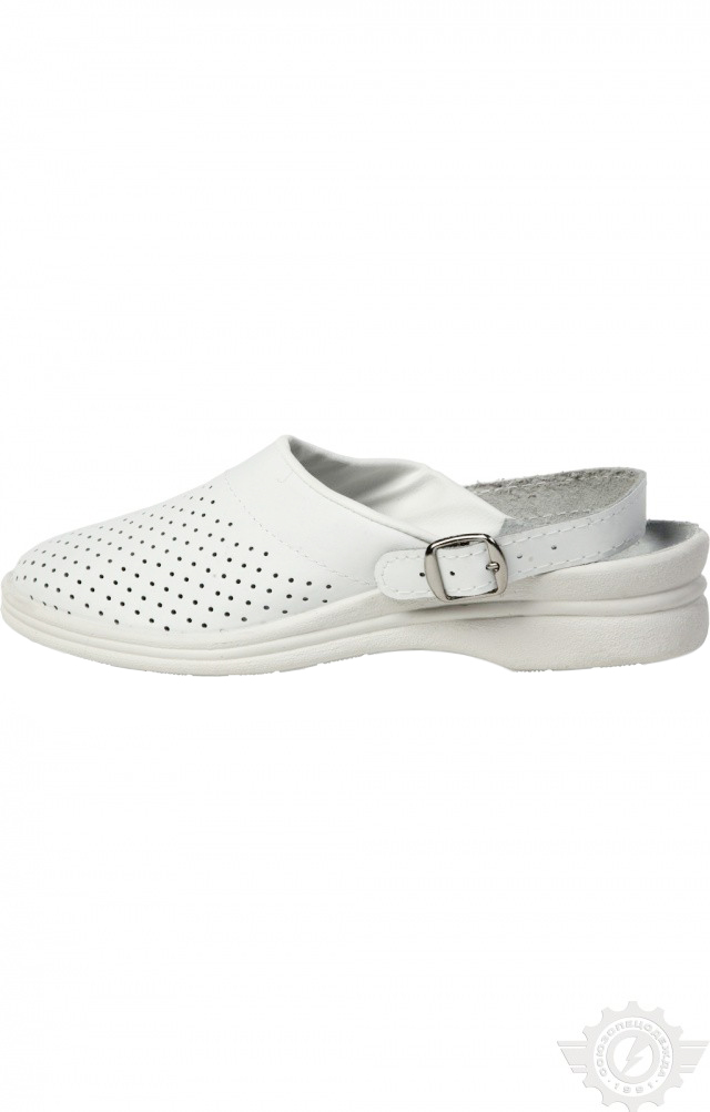 61815 Туфли Сабо женские белые  Медицинская обувь размер 40 Спецодежда  - Вид №3