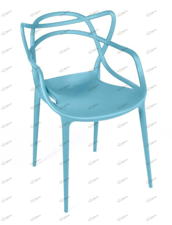 Стул кухонный со спинкой бирюзовый Masters BRADEX HOME  00-3973923 Голубой 