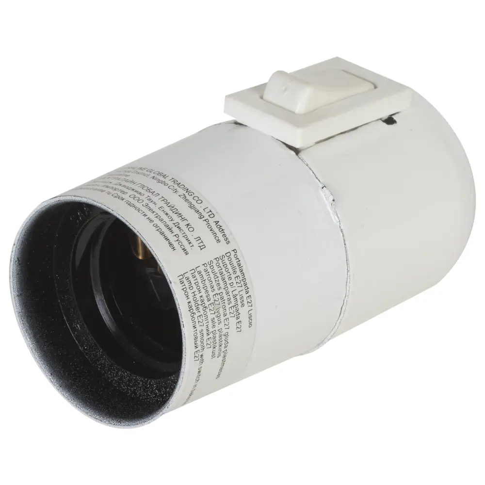 Патрон с выключателем Е27 цвет белый Santreyd STLM-2190825