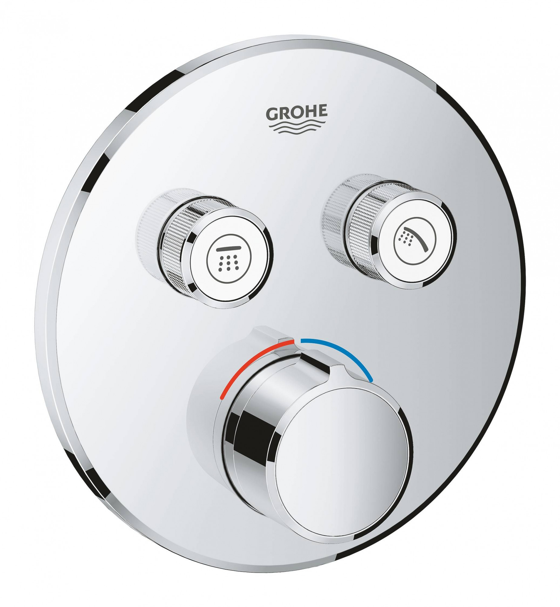Внешняя часть смесителя GROHE Grohtherm SmartControl на 2 выхода, хром (29145000)