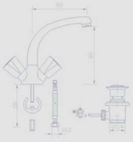 140-0006-33 Смеситель Mofem Nova Santreyd - Вид №1