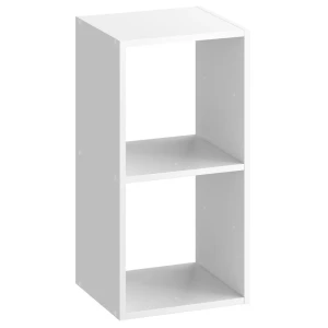 Стеллаж SPACEO KUB 2 секции, 36х70х31,7 см, цвет белый 82037443 STLM-2022084