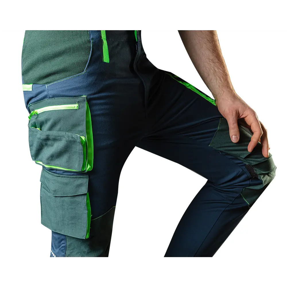 Брюки рабочие Neo Tools Premium темно-синие/зеленые размер L рост 181-184 STLM-2166924 - Вид №6