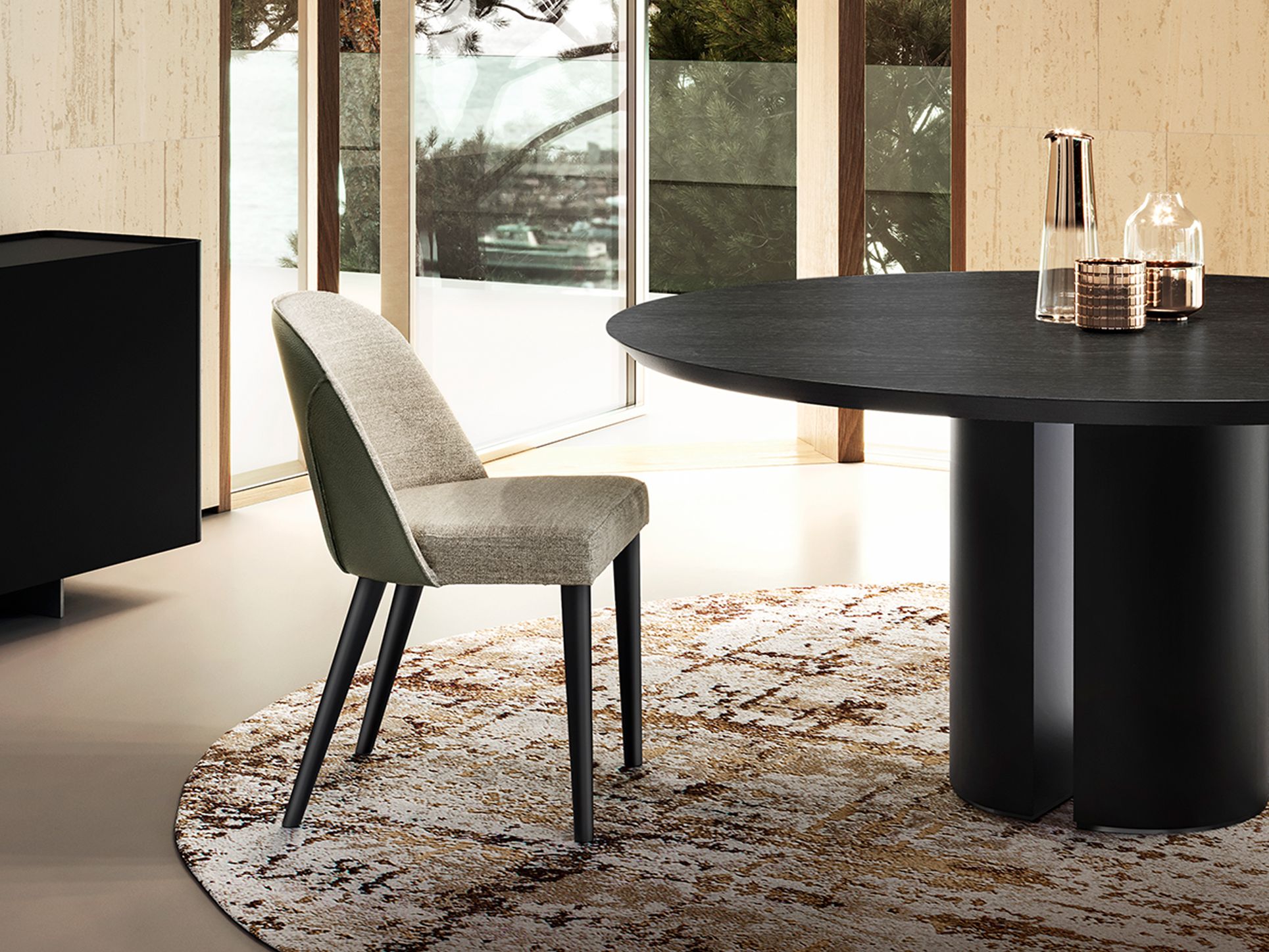 Мягкий стул из ткани EFORMA Manta ARCH-00082420 - Вид №3