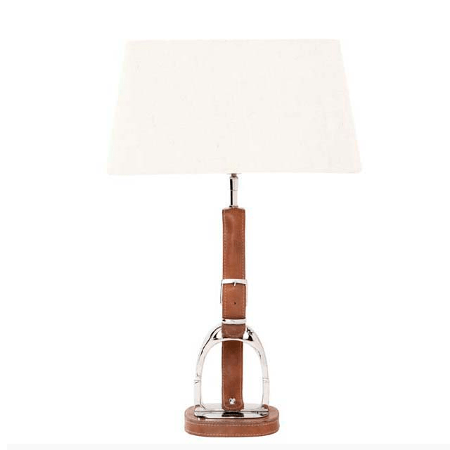 Настольная лампа Olympia Equestrian от Eichholtz Коричневый 106569 EICHHOLTZ КЛАССИЧЕСКИЕ 061895 Белый;коричневый  - Вид №1