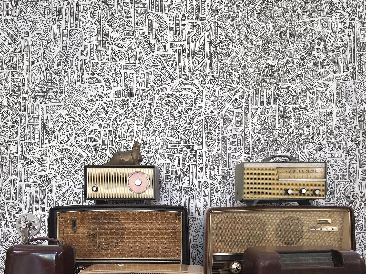 Огнестойкие обои с рисунком Tecnografica коллекции произведений искусства ARCH-00124356