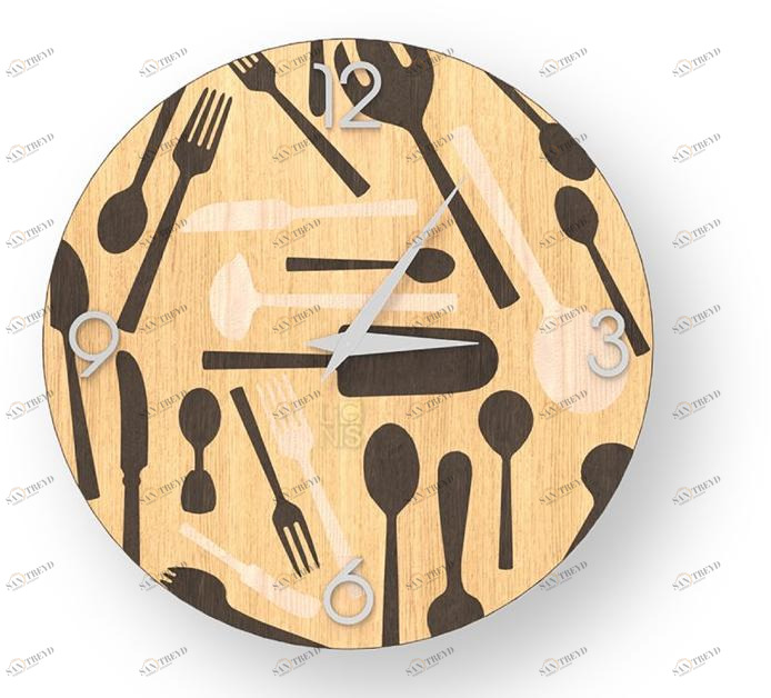 LIGNIS® Настенные часы из инкрустированного дерева Dolcevita objects 10.071 / 10.149