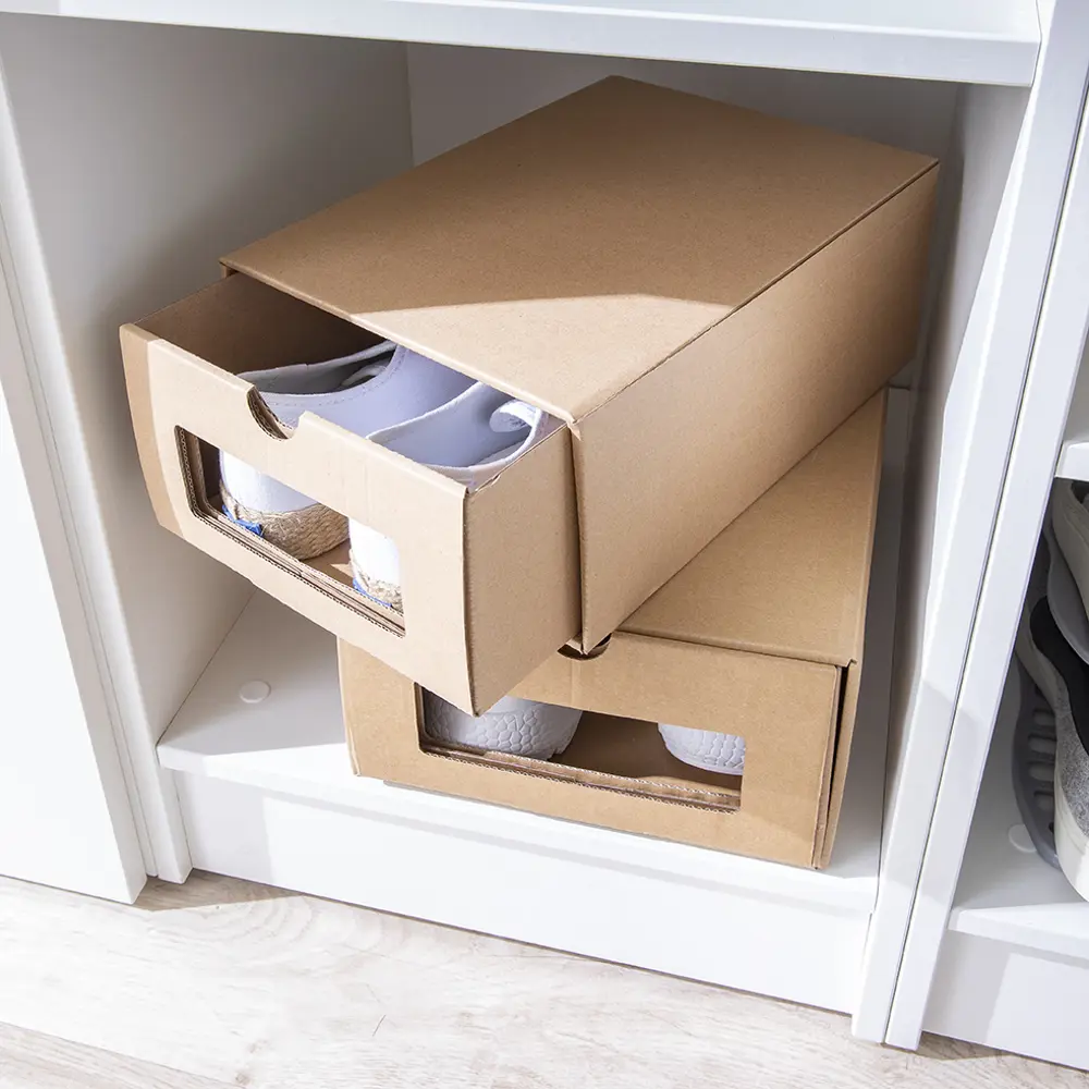 Коробка для обуви Spaceo 21x12x30 см картон 2 шт STLM-2196256 - Вид №8