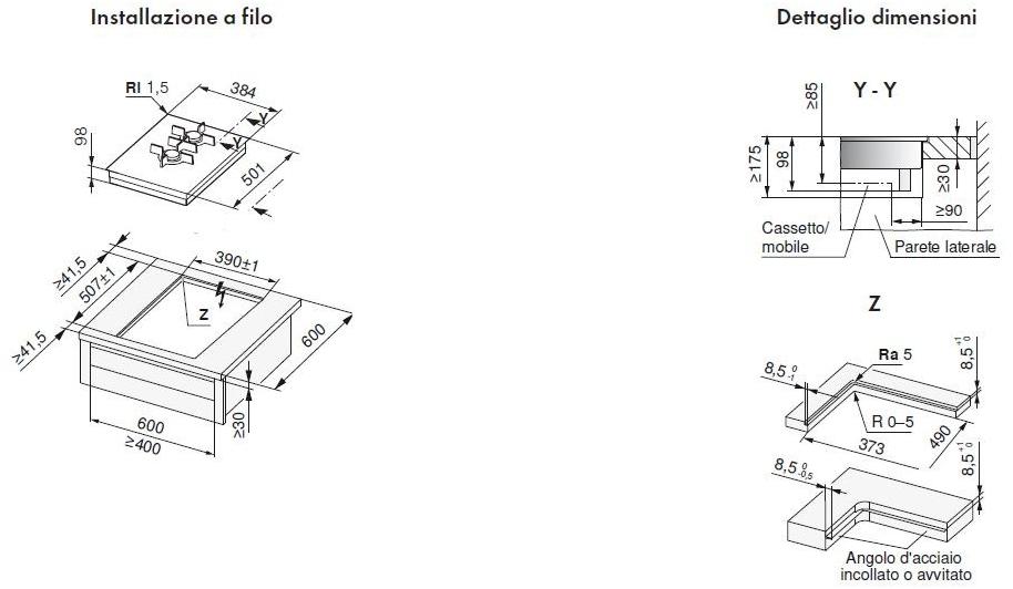 V-ZUG Встроенная газовая плита  Gas421gsaz  - Вид №2