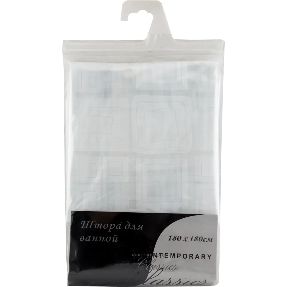 Штора для ванной комнаты «Квадраты 3D» 180х180 см Santreyd ATC-EV-0009 STLM-2099892 - Вид №7
