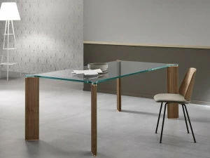 Tonelli Design Прямоугольный обеденный стол из стекла