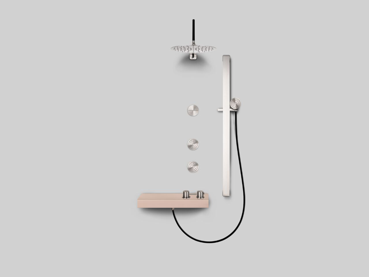 Стержень из нержавеющей стали с ручным душем Cropelli Alyssia ARCH-00064412 - Вид №13