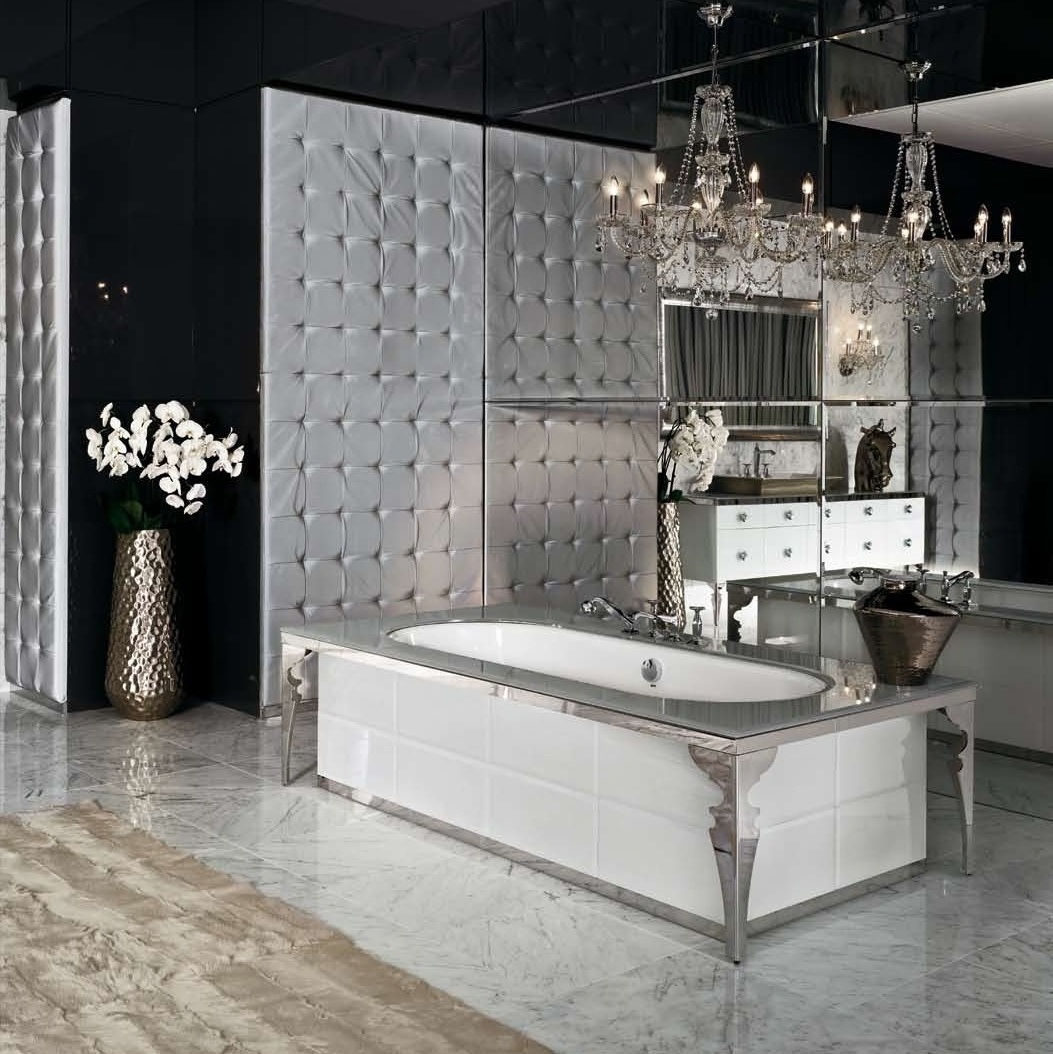 MAJESTIC 02 Комбинация ванной комнаты в отделке VETRO Santreyd 812 - Вид №6